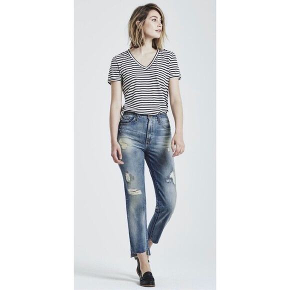 AG Phoebe Jeans 26 x26L High Waist Tapered 17 Years Lapse - LGN1676 17Y-LSP - Picture 2 of 9